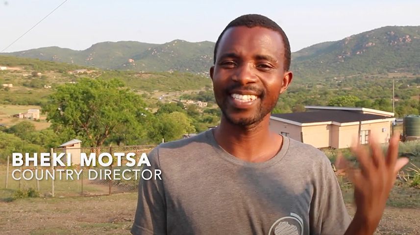 Grateful bheki partners africa eswatini